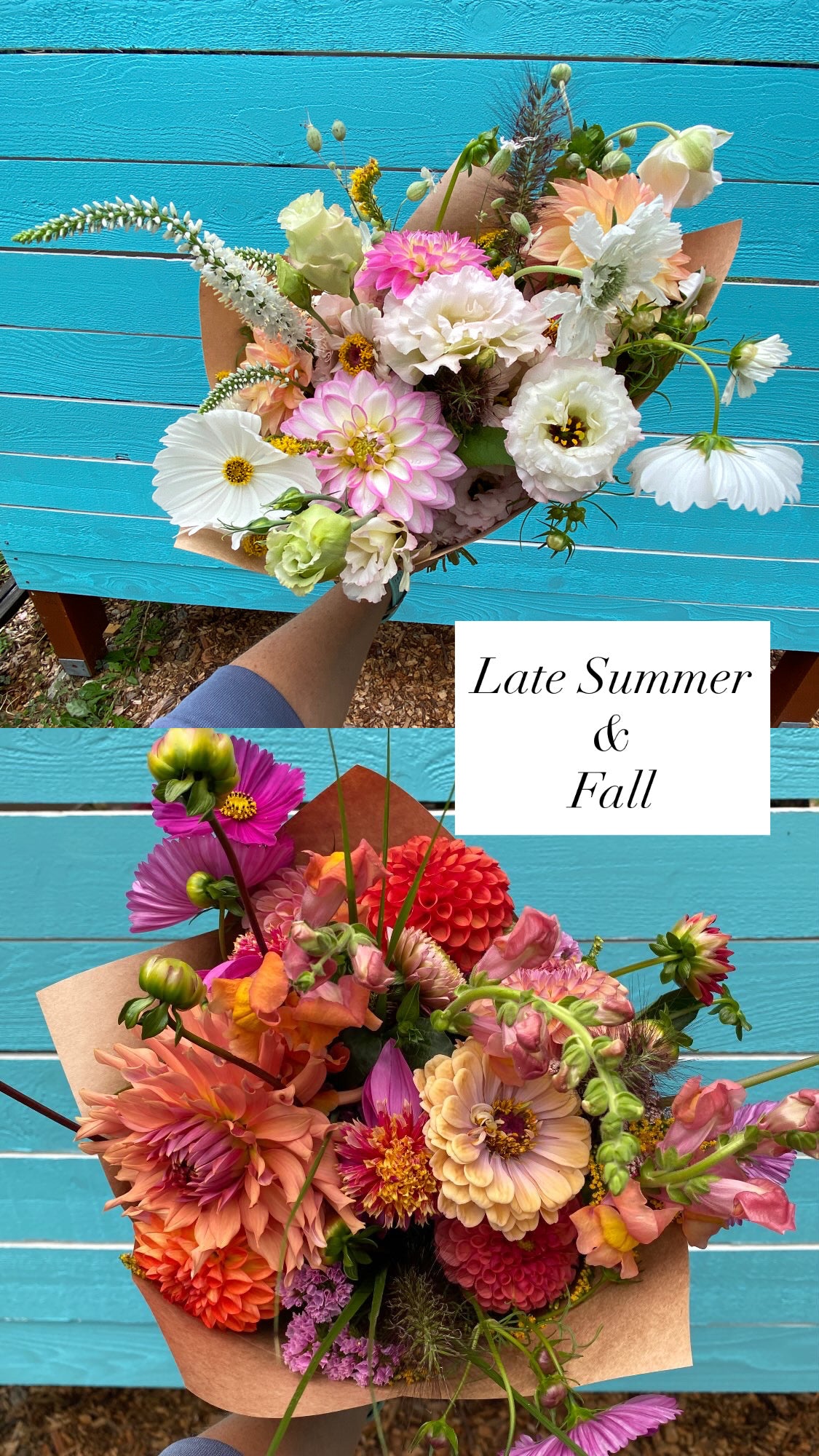 Late Summer & Fall Bouquet Subscription Plus Bonus End of Season Bouquet