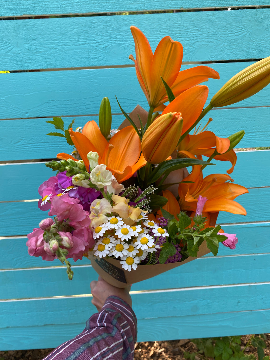 Fresh Cut Wrapped Bouquet - Farmstand Pickup Only
